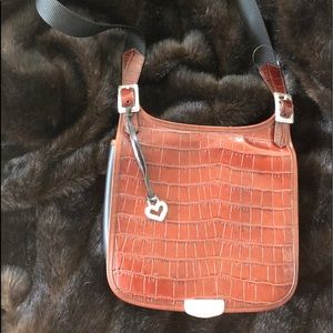 Sac Bandoulière Crocheté Brighton Miller - Paille Et Cuir - Style Boho - Sangle Réglable - Occasion